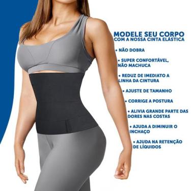 Imagem de Cinta Modeladora ELASTICO Alta Compressão INVISÍVEL Queima Gordura - A