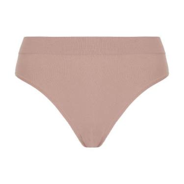 Imagem de calcinha basica sem costura loba feminina lupo original nf, Nude, GG