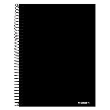Imagem de Caderno Espiral 1/4 Tamoio Capa Dura 96 Folhas Preto