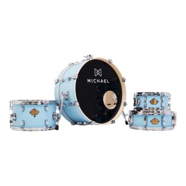 Imagem de Bateria Michael Dml410 Legacy Vbl Vintage Blue Shell Pack