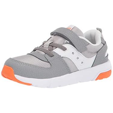Imagem de Saucony Tênis infantil unissex Jazz Lite 2.0, Cinza, 9.5 Wide Little Kid
