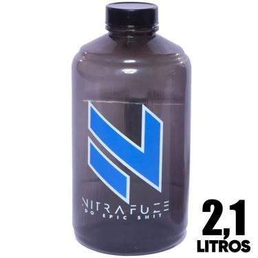 Imagem de Galão Garrafa Água Bebida Academia 2,1 Litros Preto Nitrafuze