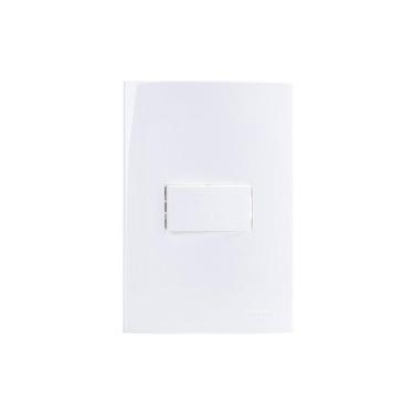 Imagem de Interruptor Paralelo Margirius Sleek 10a Com Placa 4x2 Branco