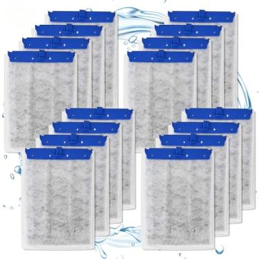 Imagem de Casuenia Pacote com 16 cartuchos de filtro grandes para filtros Tetra Whisper Bio-Bag, cartuchos de filtro de substituição de aquário para Whisper 20i/40i, IQ20/30/45/60, PF20/30/40/60 e filtro Repto