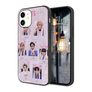 Imagem de WWDIYHOUSE Capa compatível com iPhone 11, capa à prova de choque de TPU macio com design exclusivo e legal para homens/mulheres/meninos/meninos (Fashion-BTS-6)