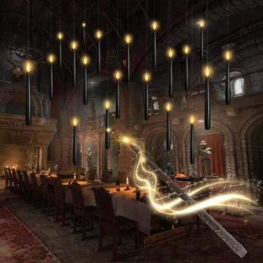 Imagem de Velas LED flutuantes sem chama kakoya, 20 unidades com varinha