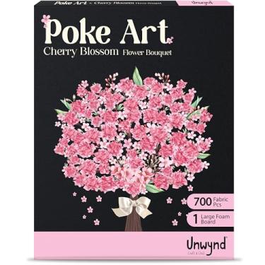 Imagem de Unwynd Poke Art Buquê de flores de cerejeira, artes e artesanato sem bagunça para adultos, kits de artesanato para adolescentes, flores do dia das mães, presentes para mães, mulheres e homens