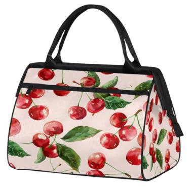 Imagem de Sacola pequena para o fim de semana para mulheres, homens, abelha, fofa, amarela, dobrável, bolsa esportiva de viagem, Cor: 50 cm, 15.2*8.3*11.6 inch, Moderno