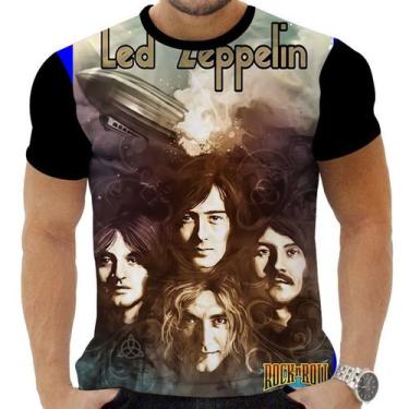Imagem de Camiseta Camisa Personalizada Rock Clássico Led Zeppelin 6 - Obsidiana