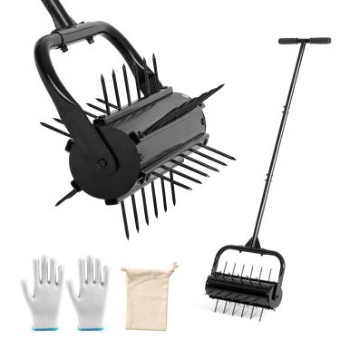 Imagem de KELIXU Aerador de grama, 43 cm, preto