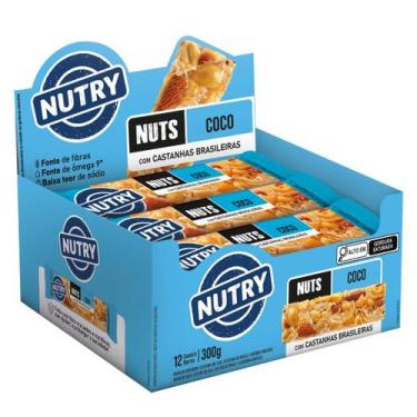 Imagem de Barra de Nuts Nutry Coco 12 Unidades 25g, Coco