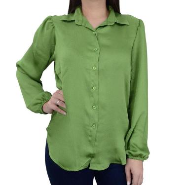 Imagem de Camisa Feminina Milani ML Verde Cintilante - 248-Feminino