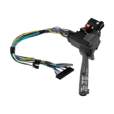 Imagem de Interruptor de alavanca de controle compatível com Chevy Silverado C1500 Suburban Tahoe 1995 1996 1997 1998 Interruptor de seta Piloto automático Limpador 26100985