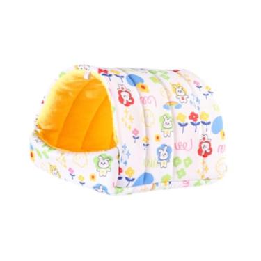 Imagem de Generic Cama/Casinha para Hamster, Quente e Semi-Fechado, Aconchegante e Macia para Pequenos Animais, Esconderijo Ideal para Porquinho-da-Índia Furão, L
