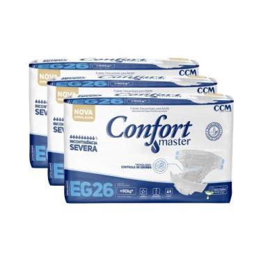 Imagem de Fralda Geriátrica Confort Master Econômico Incontinência, EG, 4