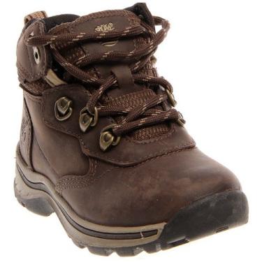 Imagem de Timberland Whiteledge WaterPROof Bota de caminhada (bebê/criança pequena), Marrom/Marrom, 19