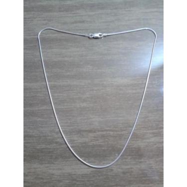 Imagem de Colar Corrente Prata Italiana Maciça 925 Rabo Rato 40 Cm - Lojas La&Ny