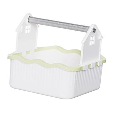 Imagem de Fenteer Suporte para papagaios, poleiro para treinamento de uso do banheiro, ginásio para pássaros para periquitos, araras e agapornis, Branco