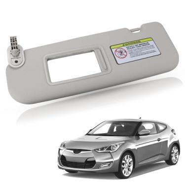 Imagem de HocvrlX Viseira solar do lado esquerdo do motorista compatível com Hyundai Veloster 2012 2013 2014 2015 2016 85210-2V330-TX