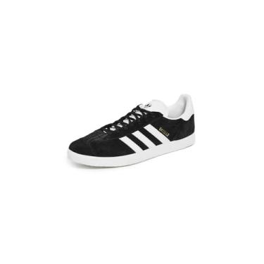 Imagem de Adidas Originals Men's Gazelle Lace-up Sneaker,Black/White/Gold Met.,9.5 M US