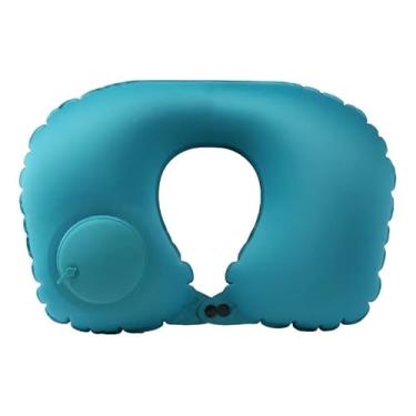 Imagem de Travesseiro de Viagem Inflável Portátil – Suporte Cervical Ergonômico Super Leve