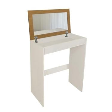 Imagem de Penteadeira Com Espelho o Camarim Maquiagem(Off White Com)
