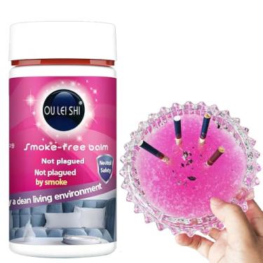 Imagem de Cinzeiro mágico areia (130 g) - Bandeja de cinzeiro interno/externa sem fumaça para cigarros | Extintor rápido de fumaça e eliminador de odores | Evita fumaça passiva, fuligem e risco de incêndio