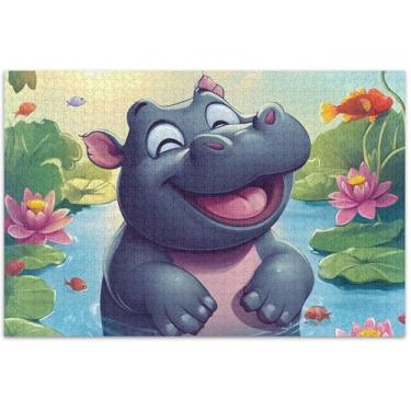 Imagem de Quebra-cabeça de vaca St Patrick Highland fofo para adultos 1000 peças paisagem floral personalizado divertido família quebra-cabeça elefante branco, 75 x 40 centímetros