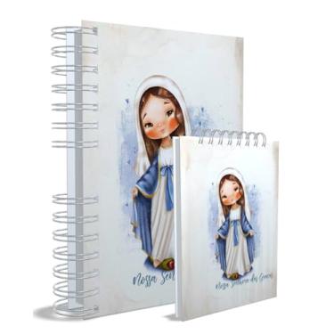 Imagem de Agenda Católica 2026 + Bloco de Anotações, Nossa Senhora das Graças, Azul, Capa 1