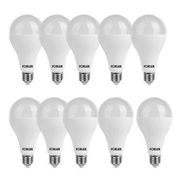 Imagem de Lampada led bulbo 9w 6500k foxlux - 10 peças