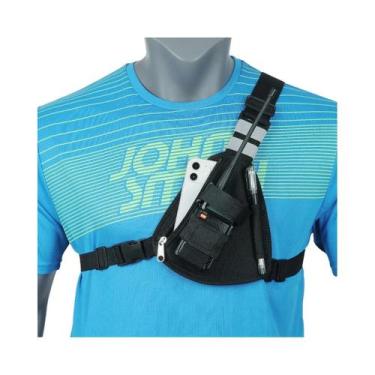 Imagem de Suporte De Peito Ajustável Para Walkie Talkie, Coldre De Ombro Para Ba