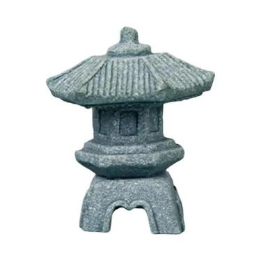 Imagem de Miniatura De Buda, Luminária Pagoda, Decoração De Jardim De Fadas Para