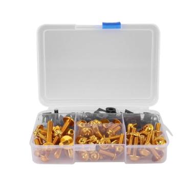 Imagem de Acouto Carenagem 177pcs Parafusos Carenagem M5 M6 Fit Sportbikes / & Powersports//Body & Frame/Body Work/Kits de (Ouro)