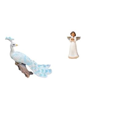 Imagem de Whtkoph Escultura de Anjo, Figura Decorativa para Jardim, Artesanato, Estátua, Ornamento para Decoração de Casa, Pátio, Interior, Presente, Escrita