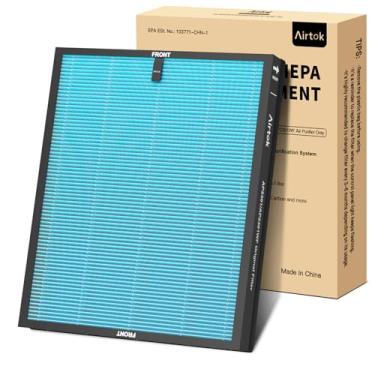 Imagem de Airtok Filtro de carvão ativado com purificador de ar genuíno AP2301, filtro de substituição HEPA de alta eficiência para purificador de ar AP2301, versão aprimorada