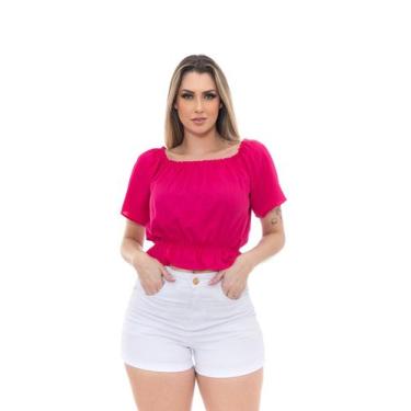 Imagem de Blusa Feminina Ciganinha Ombro a Ombro Premium Tendência - Docce Mulhe
