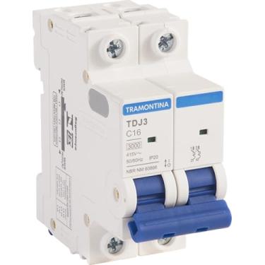 Imagem de Tramontina Disjuntor TDJ3 2P 16A 3kA curva C