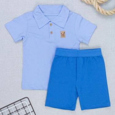 Imagem de Conjunto Polo Infantil com Bermuda Elegância e Frescor - Era Uma Vez, 