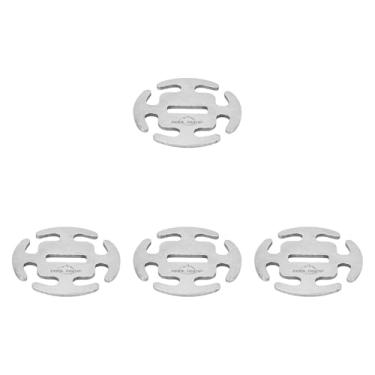 Imagem de oshhni Fivela de corda de vento, clipe de fixação de corda de barraca, conector de trava de, ajustador de de ancoragem redondo para acessórios de praia,