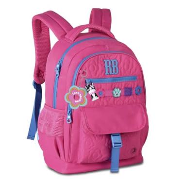 Imagem de Mochila Escolar Rebecca Bonbon Bolsa Juvenil com chaveiros RB26235 (Rosa)
