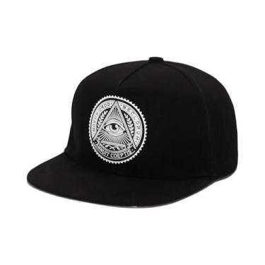 Imagem de Boné Snapback Unissex Estilo Hip Hop Bordado Casual Clássico De Banda 
