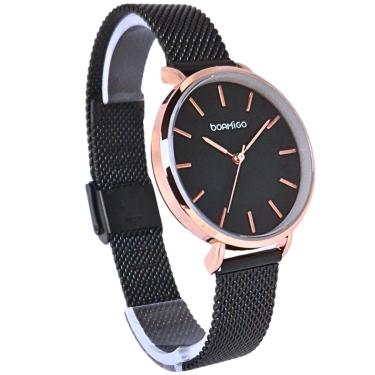 Imagem de Relógio Feminino Minimalista Pequeno Delicado Elegante Analógico Aço Inoxidável Original De Pulso-Feminino