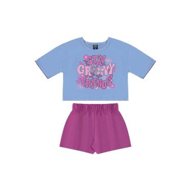 Imagem de Conjunto Blusa e Short Menina Bee Loop-Feminino