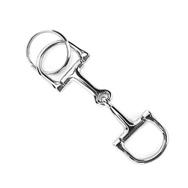 Imagem de Cosiki D-ring Snaffle Chaveiro Econômico Durável Bits de Cavalo para Chaves do Carro, Cartões de Controle de Acesso