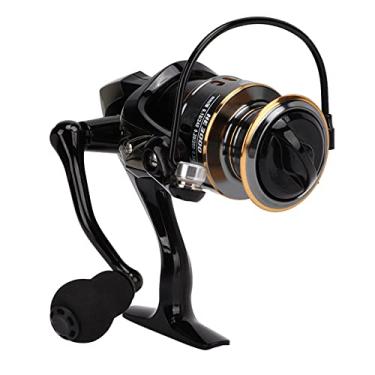 Imagem de SPYMINNPOO Carretel de Pesca Totalmente Metálico à Prova de Mar 5.2:1 Com Eixo Principal de Latão para Pesca Em Jangada, Com âncora e Fundição de Vara, Balancim CNC Sem Lacuna (HE3000)