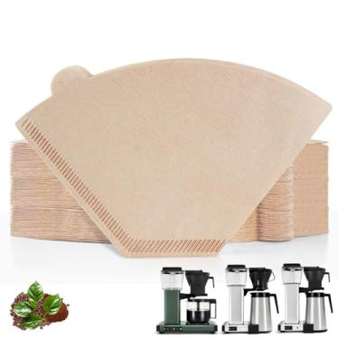 Imagem de Filtros de café compatíveis com máquina de café Moccamaster, 200 peças de papel de filtro descartável não branqueado cone #4 para Technivorm Moccamaster 8-10 xícaras KBT KBGV KB