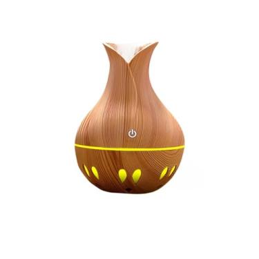 Imagem de Umidificador e Aromatizador de Ar 200ML com LED Difusor Elétrico para Ambiente - 8H de Uso(10,UM036-MADEIRA ESCURA)
