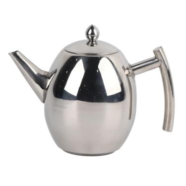 Imagem de Cosiki Bule de Aço Inoxidável Com Acabamento Brilhante Espelhado, Bule de café para Buffet de Restaurante (1,5L/1500ml)