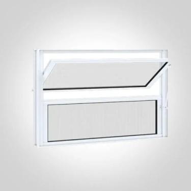 Imagem de Janela Basculante Aluminio (BRANCO) 50x50 CM linha premium - Aluminio 