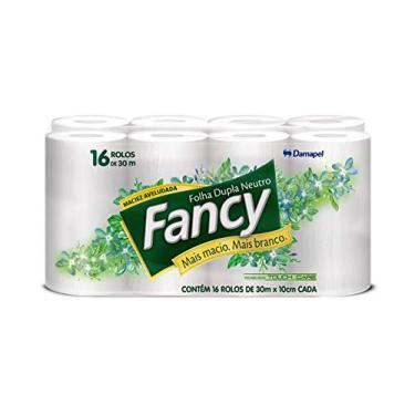 Imagem de Papel Higiênico Fancy Folha Dupla Neutro Pacote com 16 Rolos 30M, Fancy